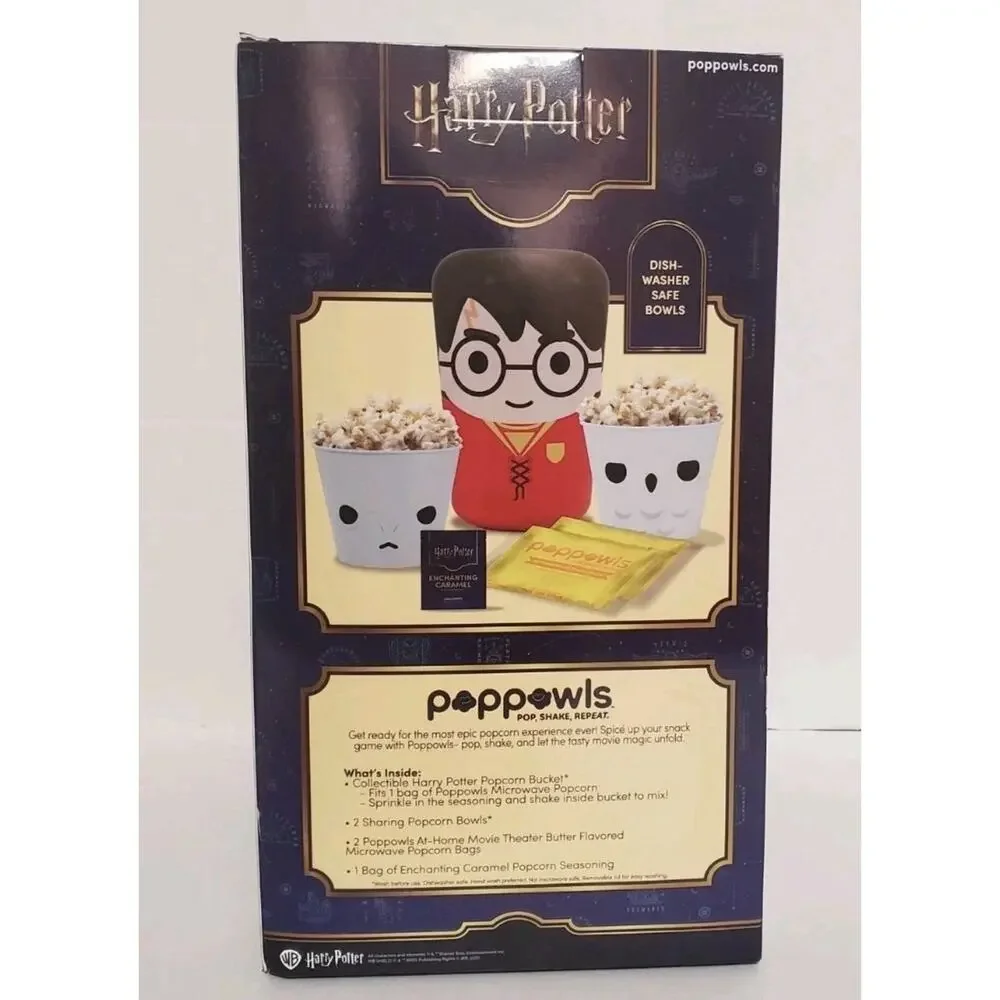 Harry Potter Poppowls At Home Movie Theater Popcorn Bucket Wizarding World New